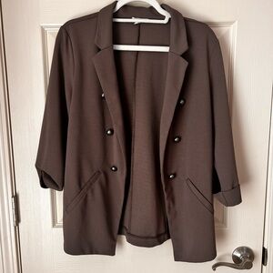 Maurices Dusty Gray Buttoned Blazer